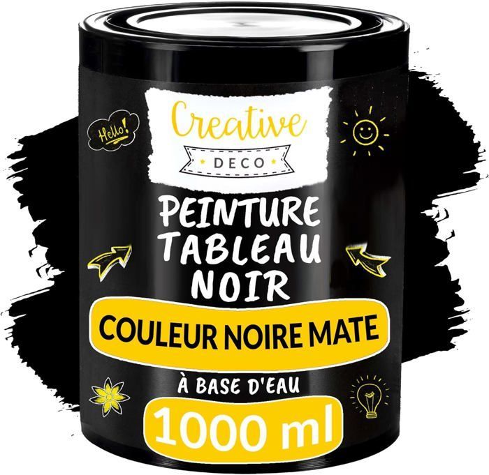 Chalkboard Paint - Creative Deco - Blackboard - 1000 ml - Non-Toxic - Water-Based