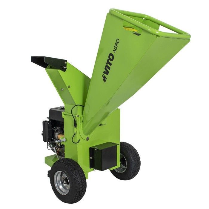 Broyeur de végétaux Thermique 7CV - 2 Lames de coupe - Branches Ø 70mm -Moteur 208Cm3 Poignées VITO