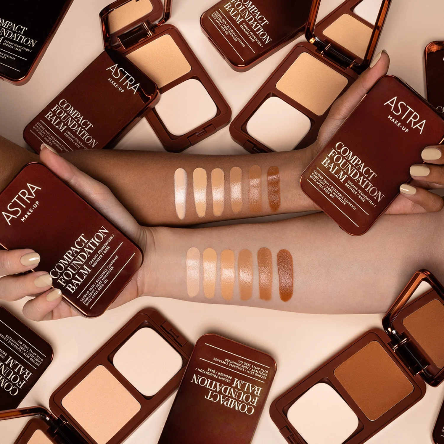 Viso COMPACT FOUNDATION BALM - Fondotinta compatto, Base trucco, Terra