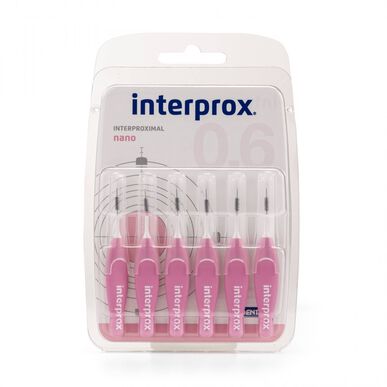 Interprox Nano 4G tarpdančių šepetėlis, 6 vnt., 6 vnt.