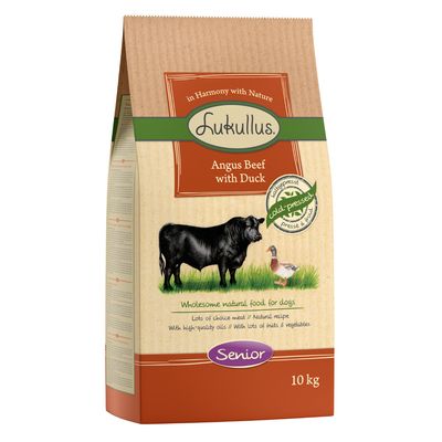Lukullus Alimento secco per cani pressato a freddo, confezione economica da 2 x 10 kg