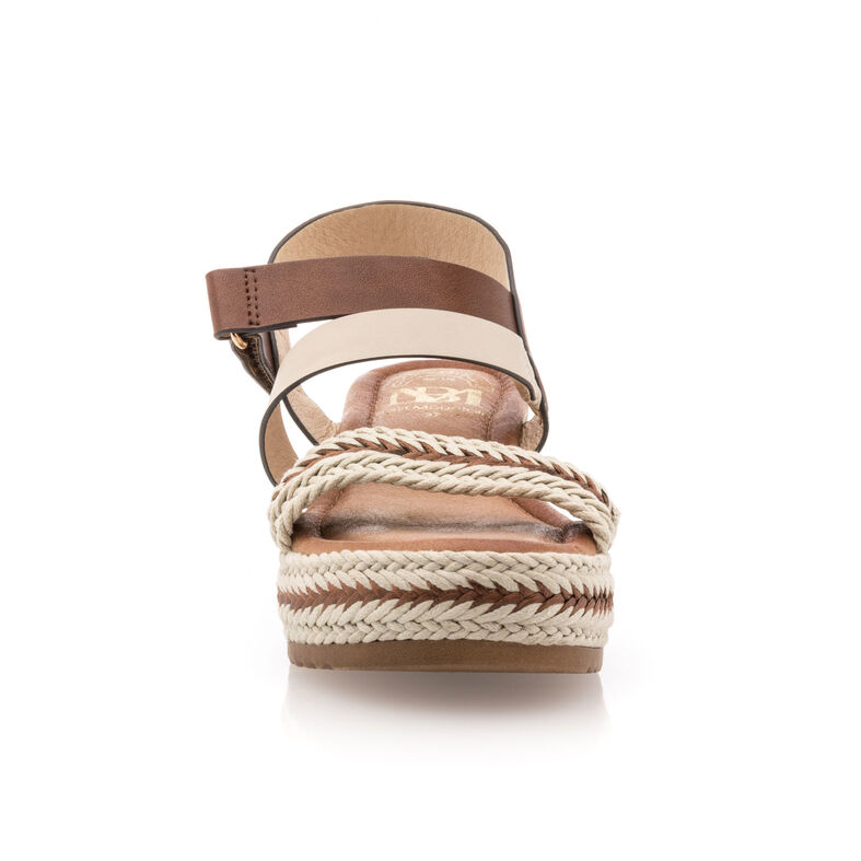 Sandalias marrones para mujer / Zapatos de punta abierta