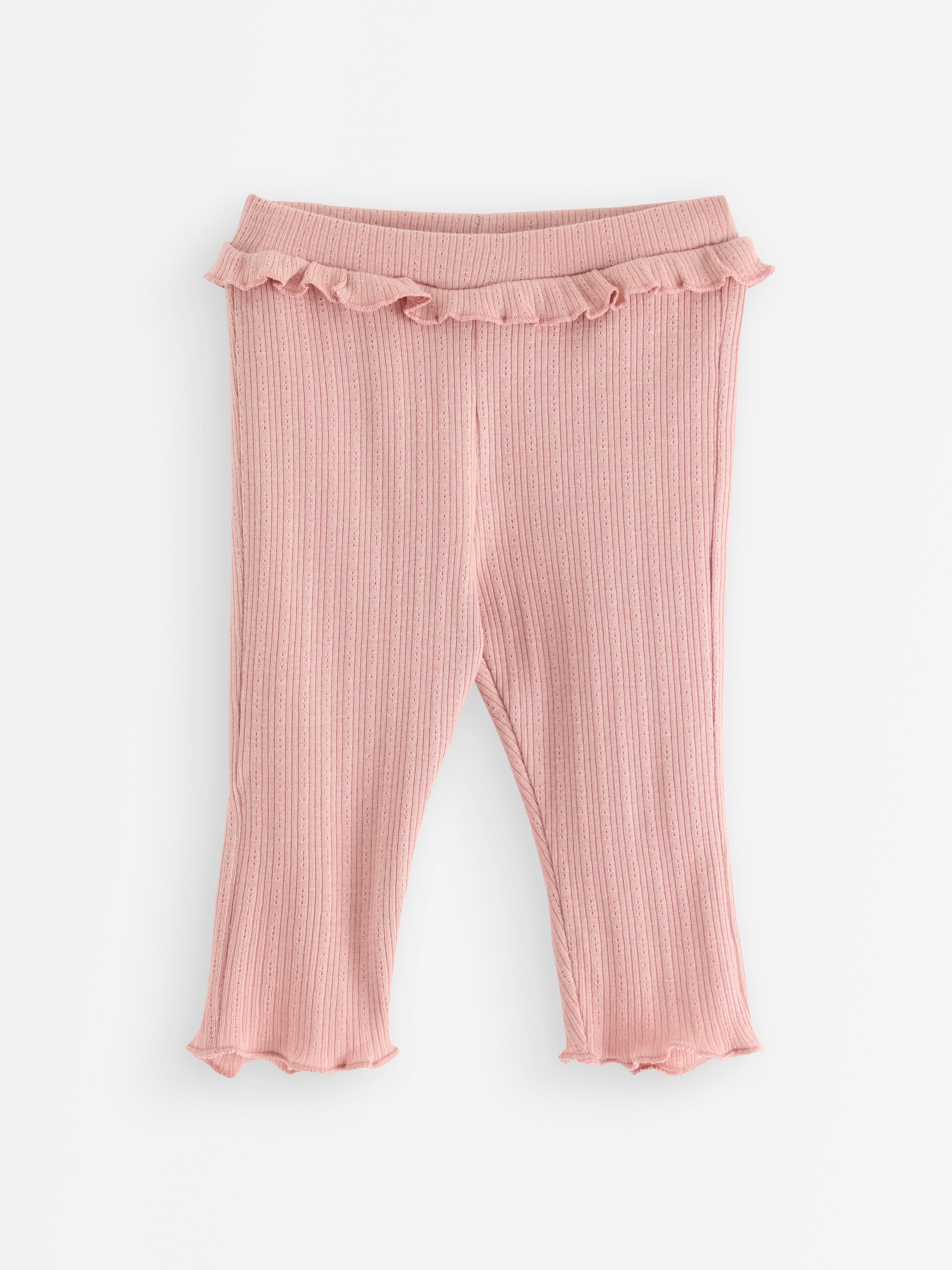 Legíny s volánky Dusty Pink
