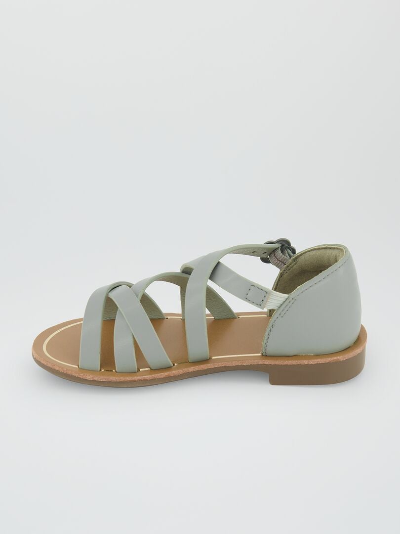 Sandalen met bandjes - GROEN