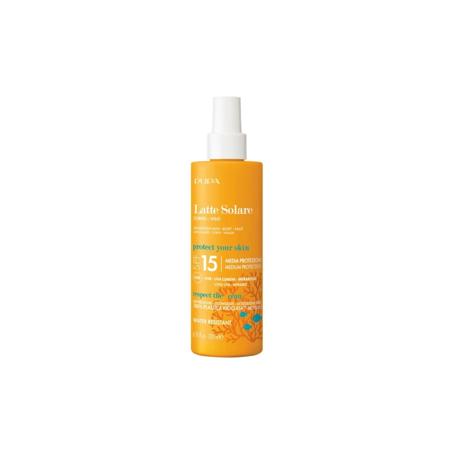 Solari Latte Solare SPF15 - Latte solare corpo media prot., Solare viso media prot., Spray solare corpo media prot.