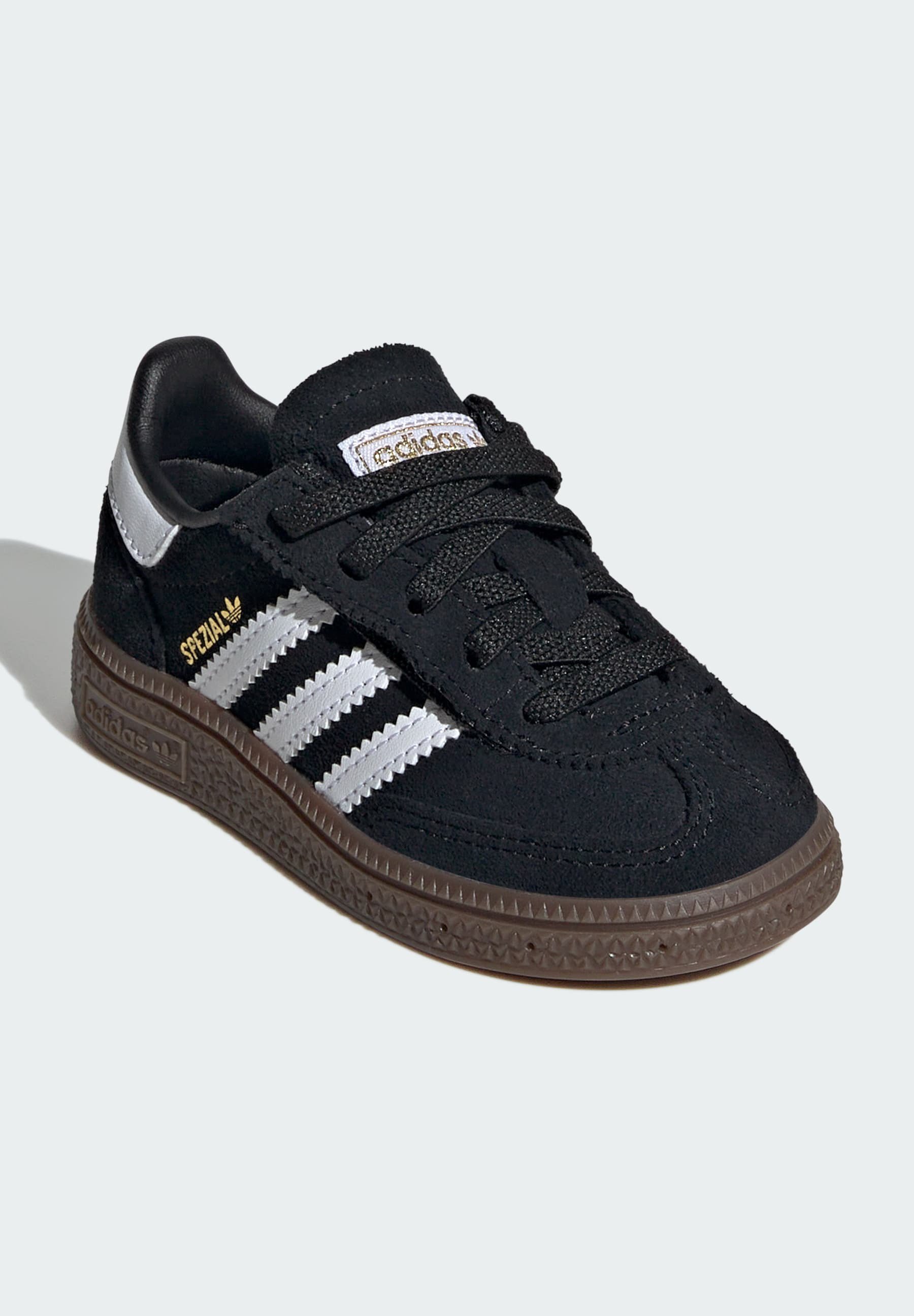 adidas Originals HANDBALL SPEZIAL UNISSEX - Tênis infantil - preto com sola de borracha branca