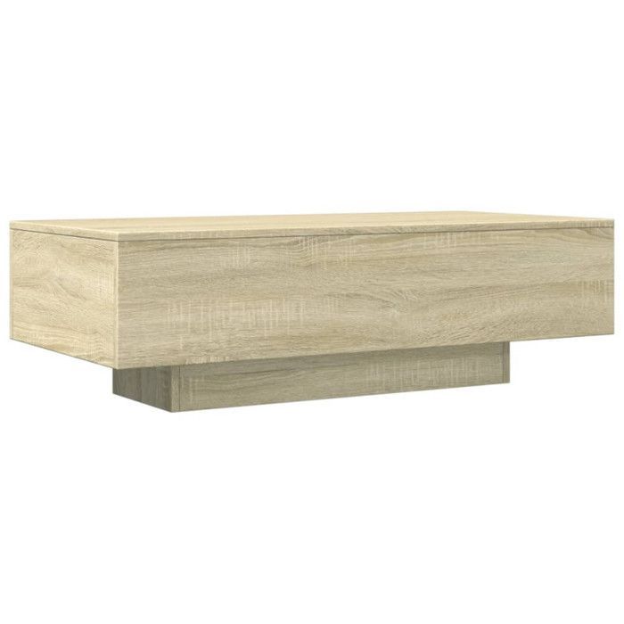 Tavolino da caffè vidaXL Sonoma Oak 100x49,5x31 cm in legno ingegnerizzato, tavolino laterale, tavolino da soggiorno, tavolino d'appoggio 834894