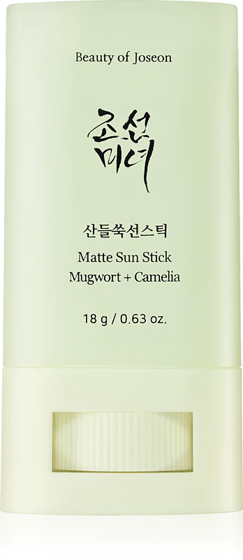 Protetor solar em bastão Beauty of Joseon Matte Sun Stick Artemísia + Camélia FPS 50+
