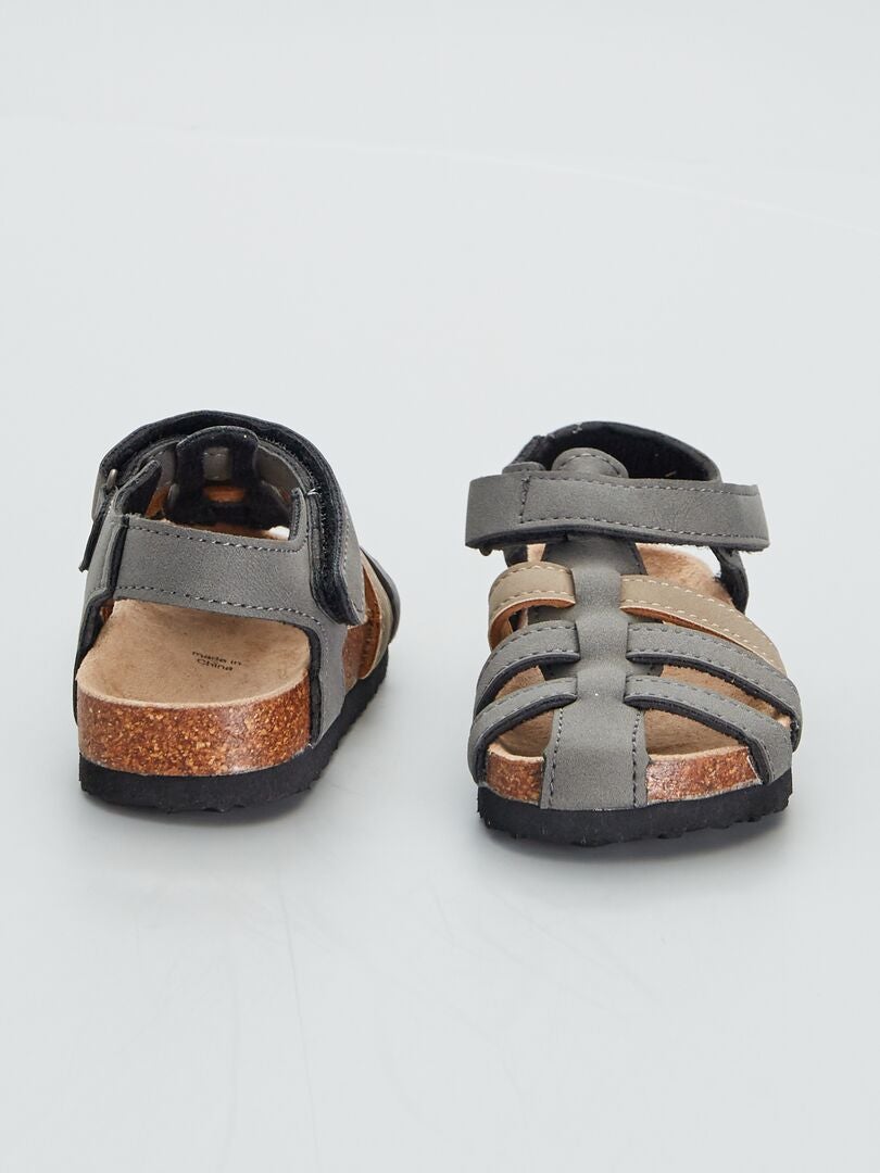 Gesloten sandalen - GRIJS