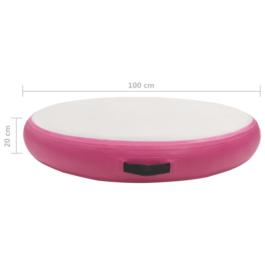 Vidaxl felfújható tornaszőnyeg és pumpa 100x100x20 cm
