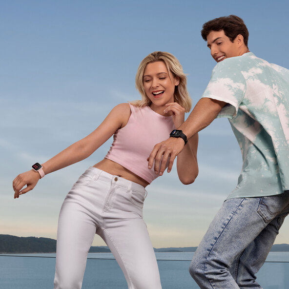 Reloj inteligente Bip 3, rosa