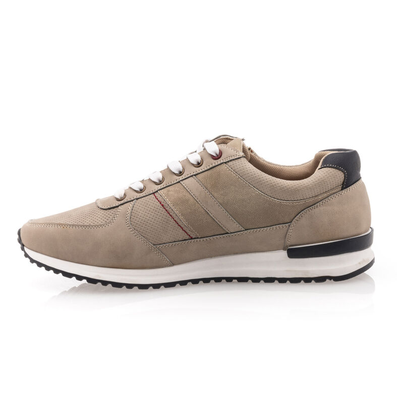 Zapatillas deportivas para hombre color beige.