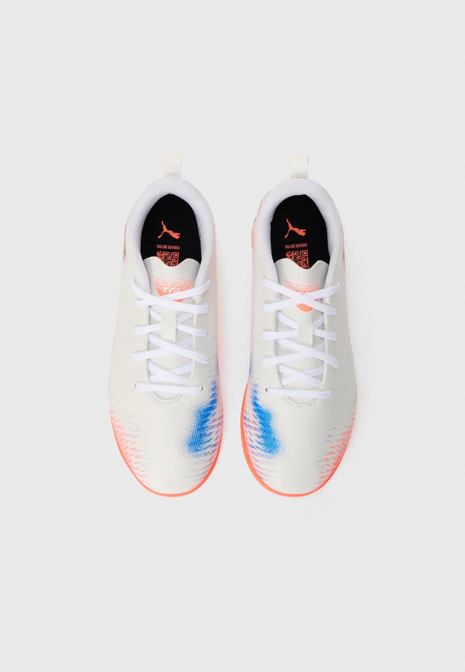 Puma FUTURE 8 PLAY UNISEX - Zaalvoetbalschoenen - wit/zwart/felrood