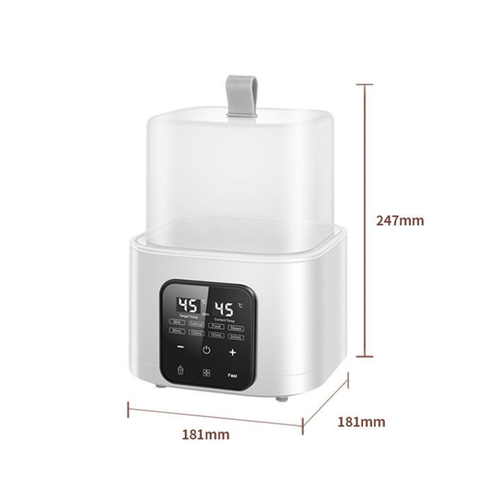 Chauffe-lait, chauffe-biberon double, stérilisateur, avec télécommande, écran tactile intelligent, chauffage rapide pour deux