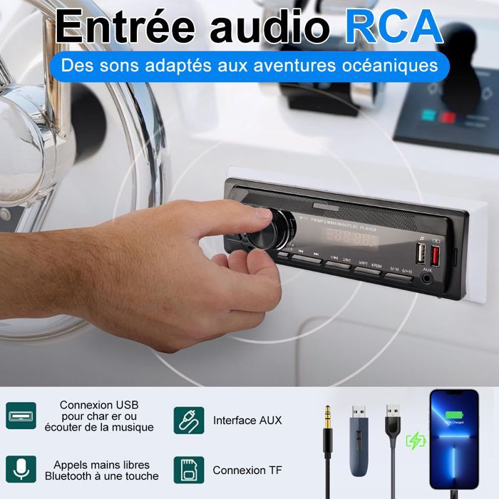 Radio para coche Bluetooth de 1 DIN, radio estéreo de 7 colores con asistente de voz + aplicación, radio para coche Bluetooth 5.0 / MP3/WMA/WAV/FLAC/APE