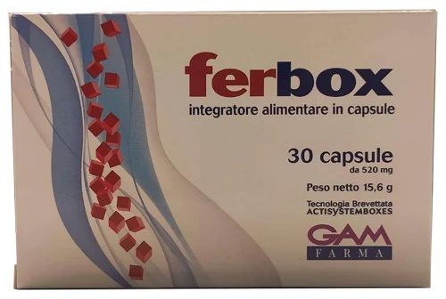 „Ferbox 30“ tabletės, naudingos esant geležies trūkumui arba padidėjusiam poreikiui