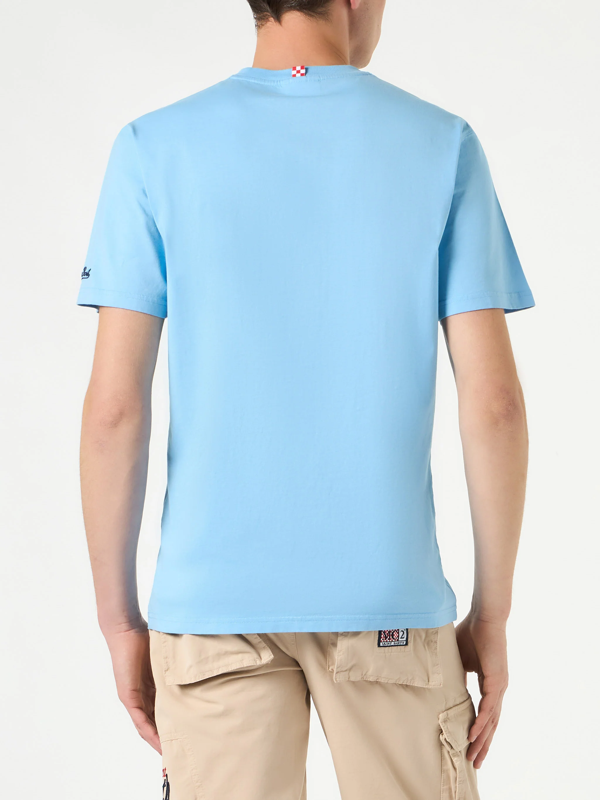 Estathé katoenen T-shirt voor heren met eendenprint | ESTATHE' EDITION