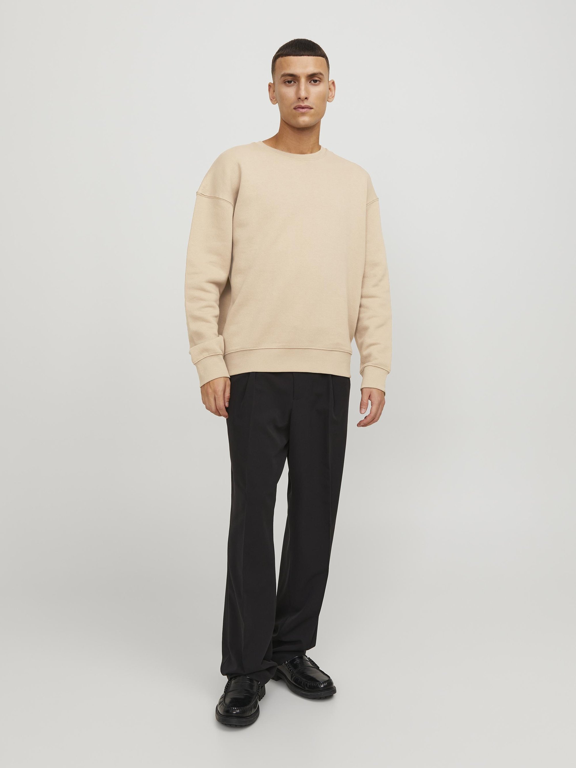 Felpa girocollo Jack & Jones JJESTAR - beige