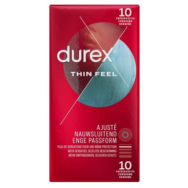 „Durex Thin Feel Close Fit“ prezervatyvai<br>Medicinos prietaisas - 10 vnt.