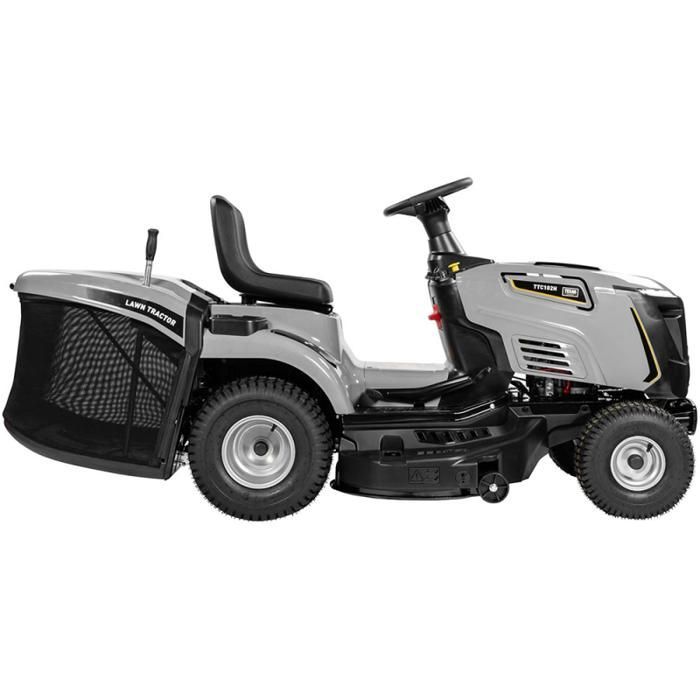 Tracteur Tondeuse Autoportée Texas Equipment TTC102H + Bac de ramassage Tracteur tondeuse pour une surface de 3000 m² et plus Le