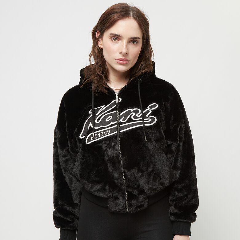 Varsity Vegan Bontjas met Volledige Ritssluiting
