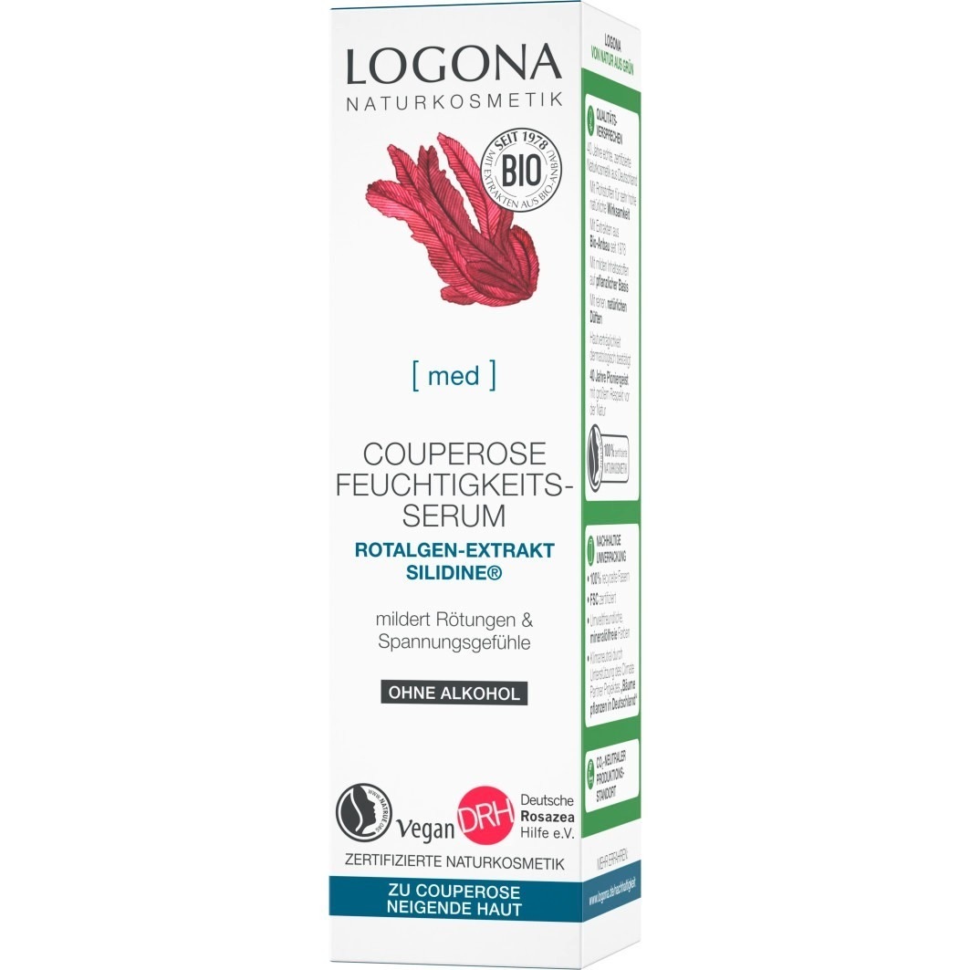 Logona hidratantni serum s ekstraktom crvenih algi iz kuperoze SILIDINE® - 30 ml