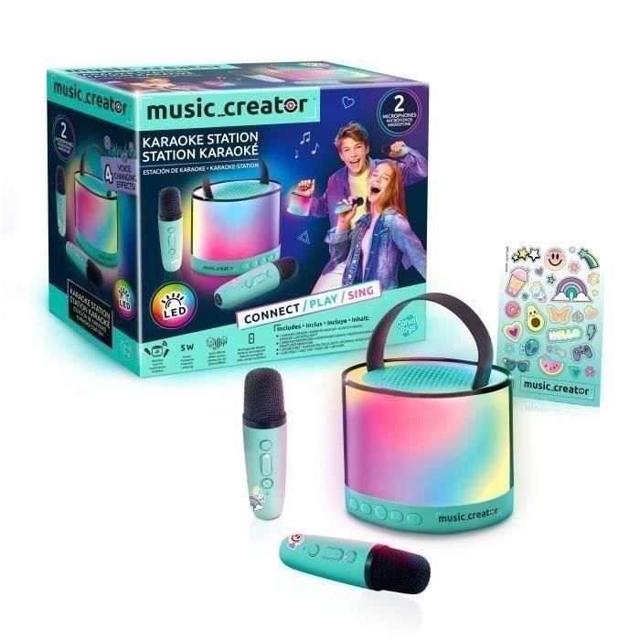 Mini Karaoke Station - Light-up speaker with 2 wireless microphones Music Creator - INF 044 Canal Toys