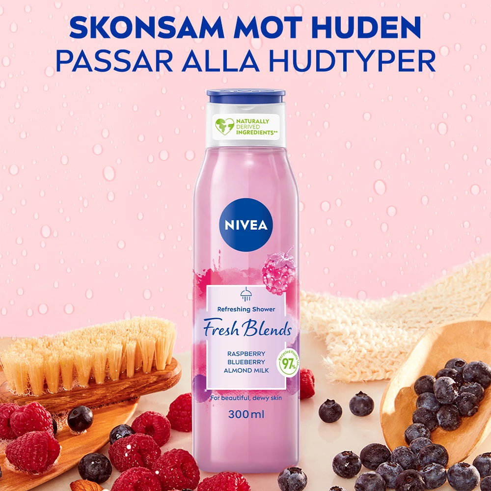NIVEA Fresh Blends Málna Tusfürdő 300 ml