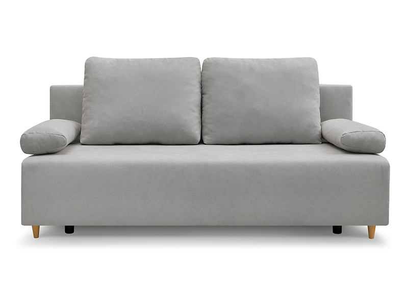 Sofa trzyosobowa Sun z funkcją spania i pojemnikiem szara