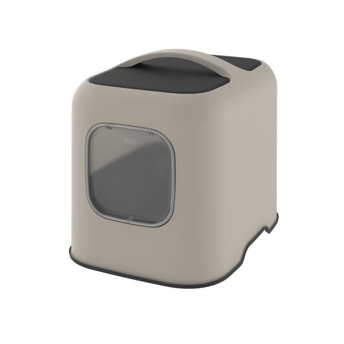 ROTHO - Cat litter box 51 x 39 x 40 cm - Litter tray - Cappuccino