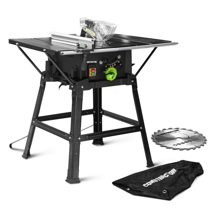 Serra de mesa - CONSTRUCTOR - 2000W - 254mm - 2 lâminas - Laser integrado