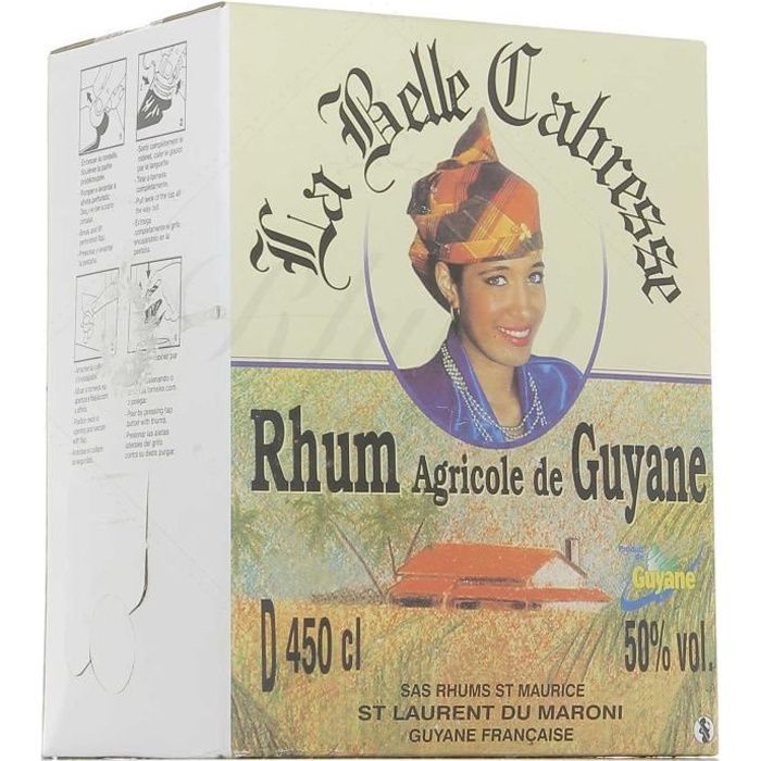 La Belle Cabress - Rhum blanc agricole - 50,0% Vol. - 4,5 L
