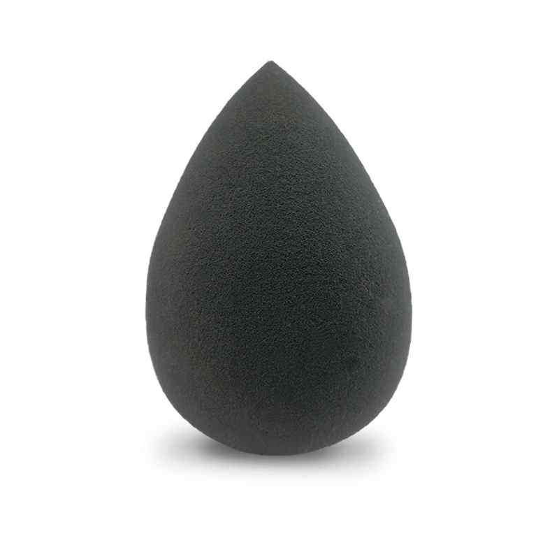 Applicateur de maquillage noir, éponge ultra douce pour poudre, estompe fond de teint et contouring.