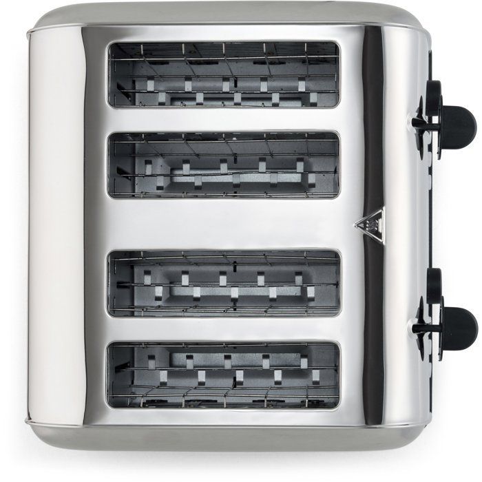 4-slice toaster - LIVOO - DOD197 - 1700 W - 2 independent and adjustable thermostats: 7 levels - Stainless steel