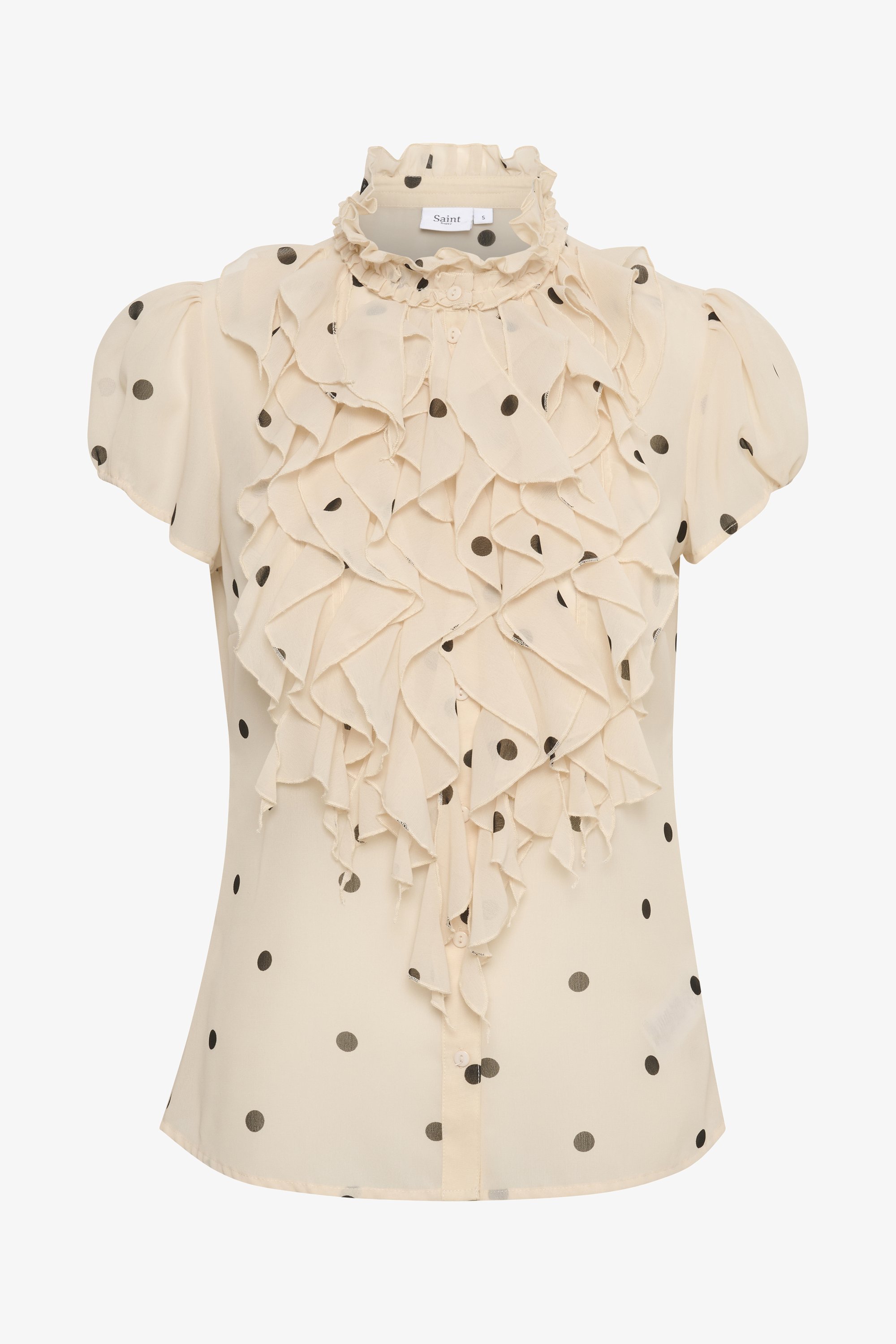 Saint Tropez LILJA SS - Bluse mit Knopfleiste - Creme