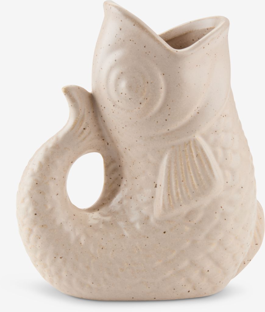 MADSEMIL vaza Š9xD15xV18 cm, boja pijeska