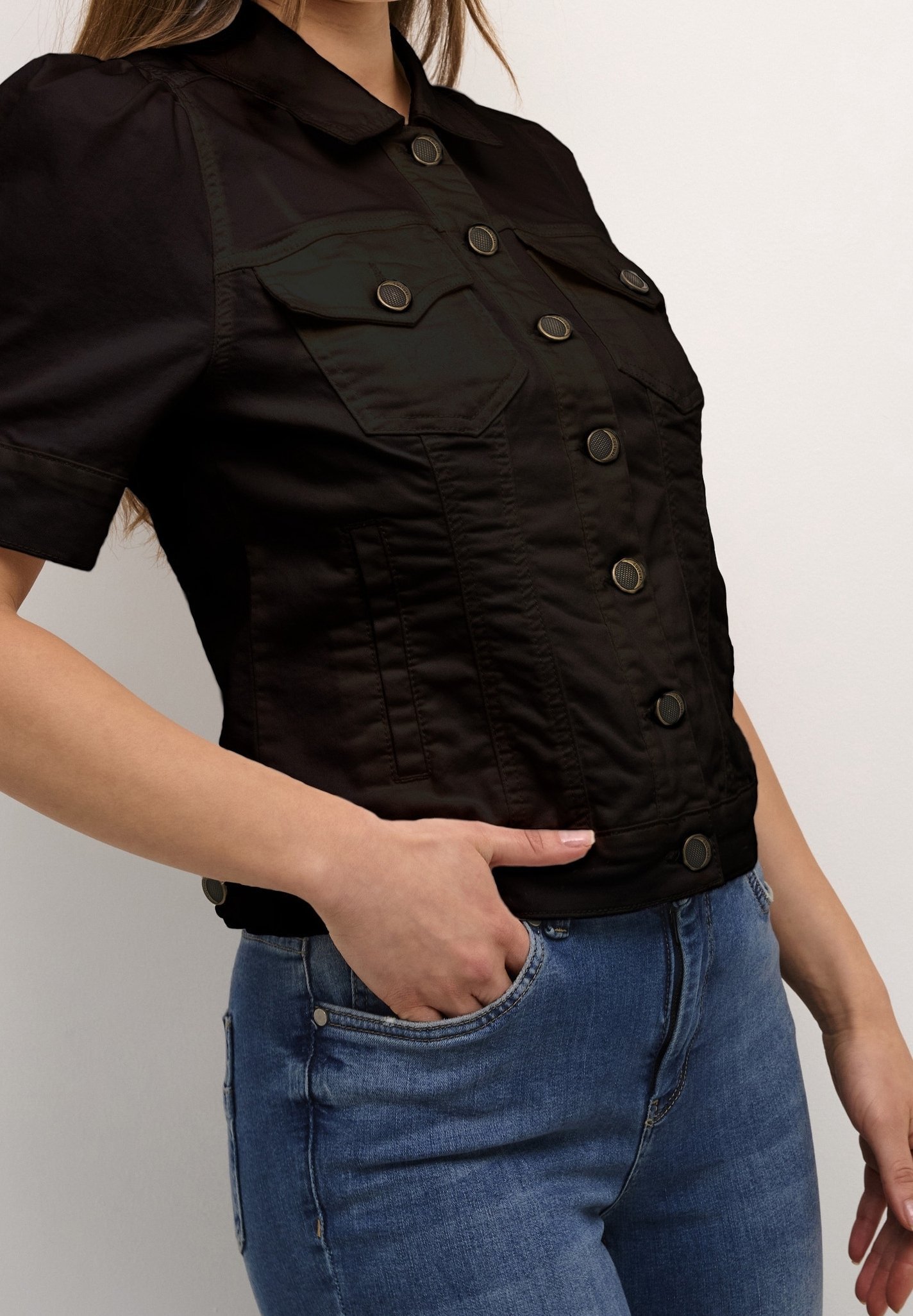 Culture Denim jas - zwart