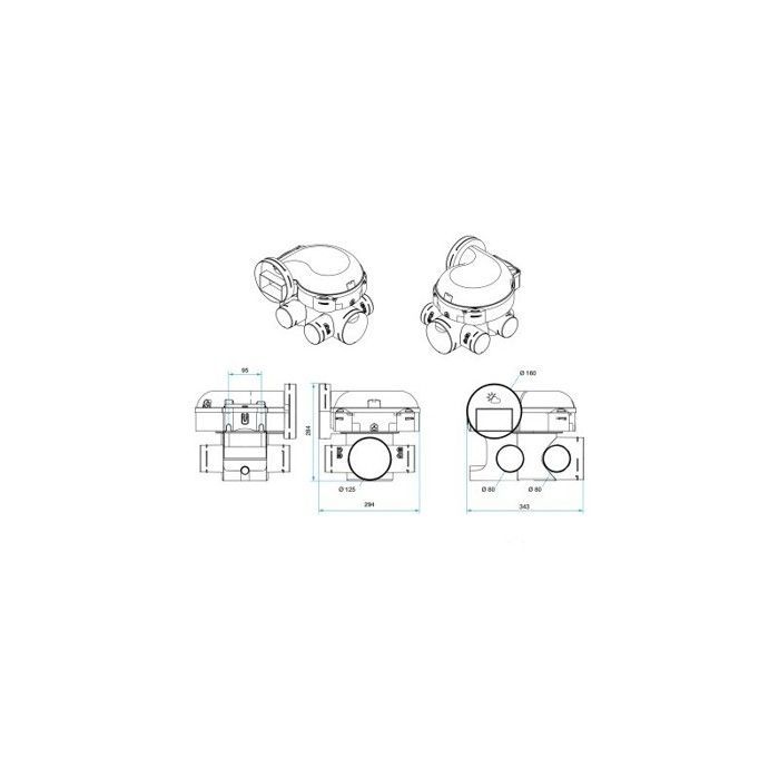 Easyhome Auto Single Flow Vmc Kit + Bip Ventilation Grilles - 11026032 - Aldes