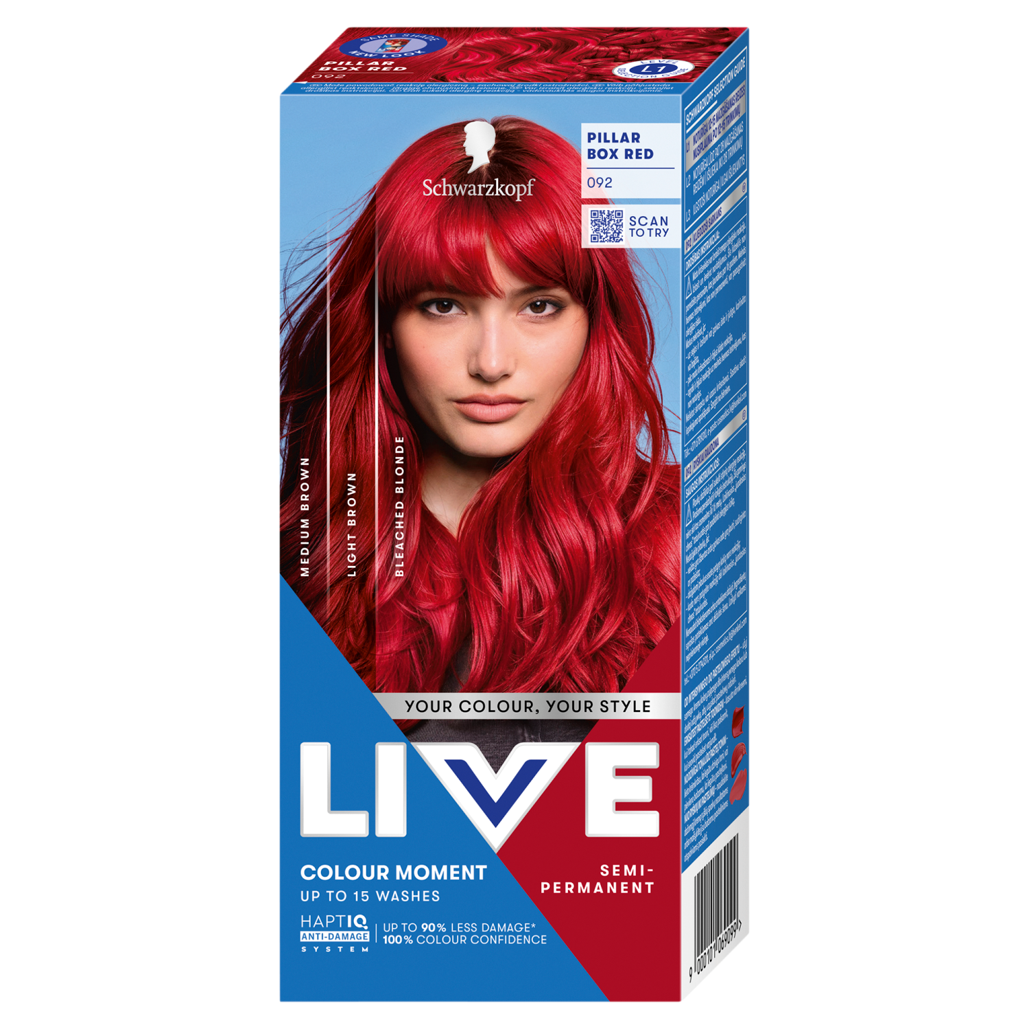 Schwarzkopf barva za lase 092 svetlo rdeča Live