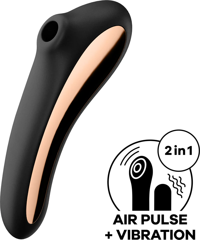 Vibrador Satisfyer Dual KISS com Estimulador Clitoriano