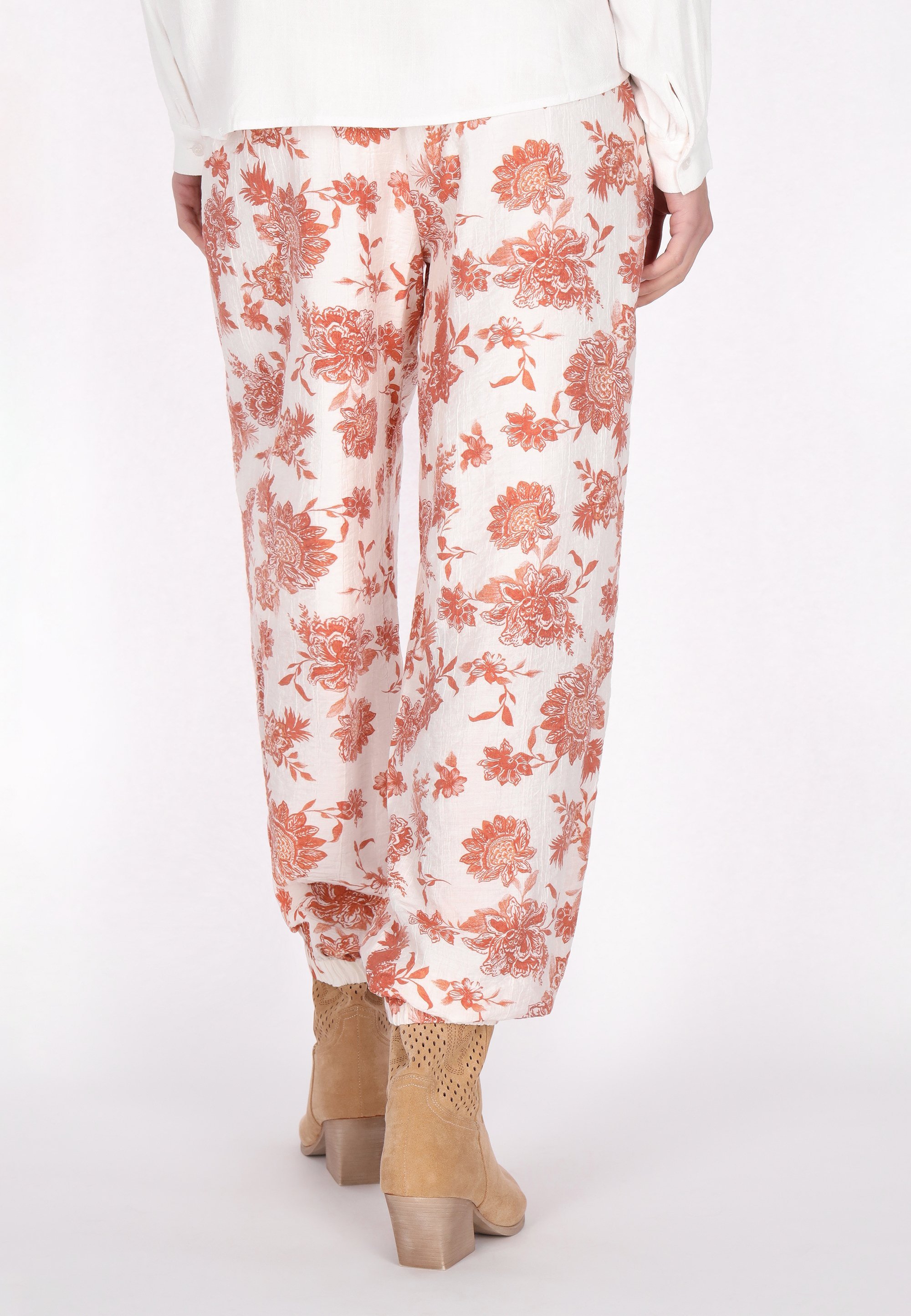 Usha-broek - wit oranje