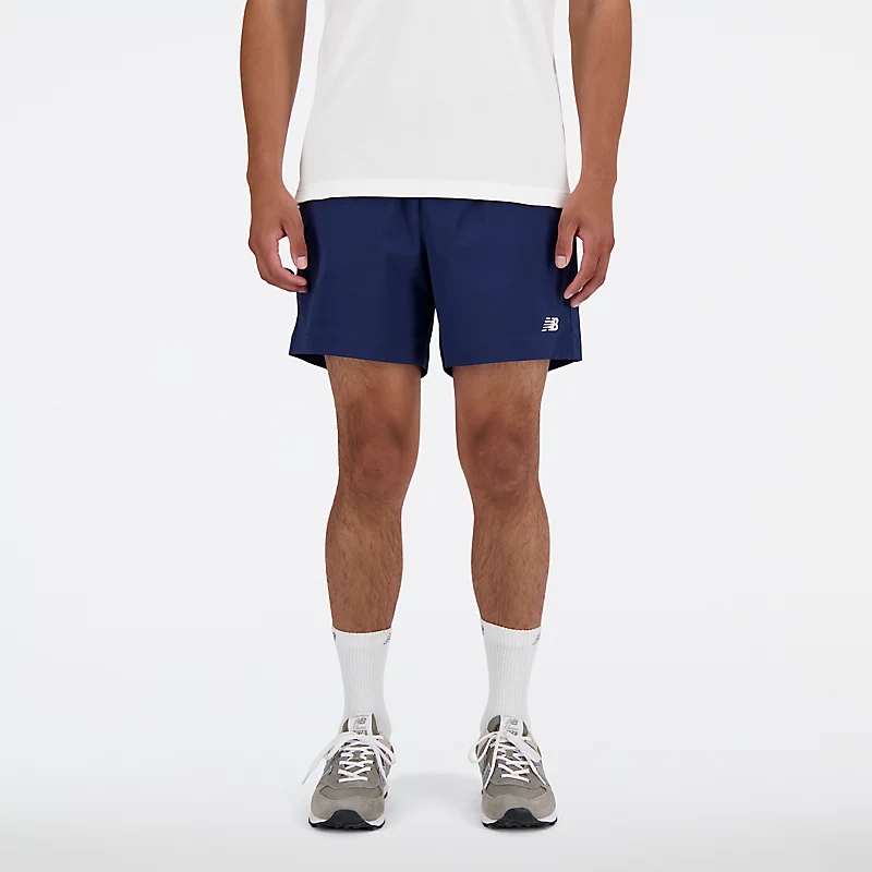 Męskie spodenki sportowe z elastycznej tkaniny 5 cali - NB NAVY