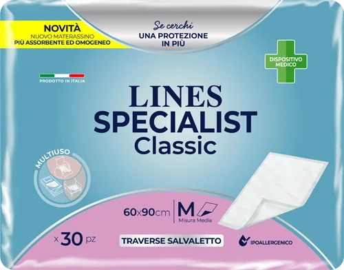 LINES Spec Classic Absorptionskissen 60x90 cm 30 Stück für Inkontinenz