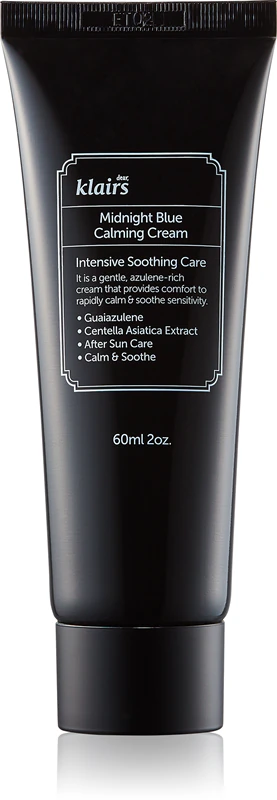 Klairs Midnight Blue Calming Cream upokojujúci krém po opaľovaní pre citlivú a podráždenú pokožku