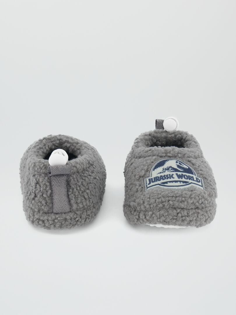 Pantufas felpudas Jurassic Park Sherpa - Marrom Claro