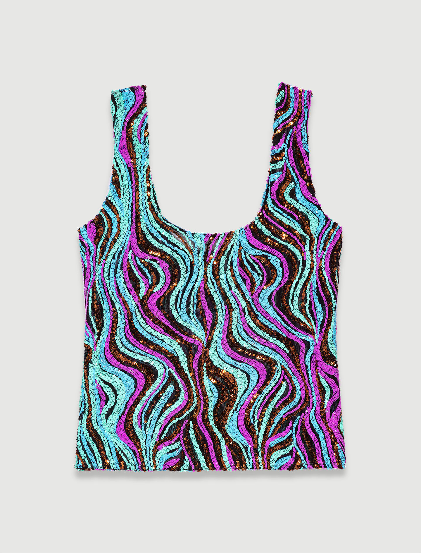 Top met pailletten - Multicolor