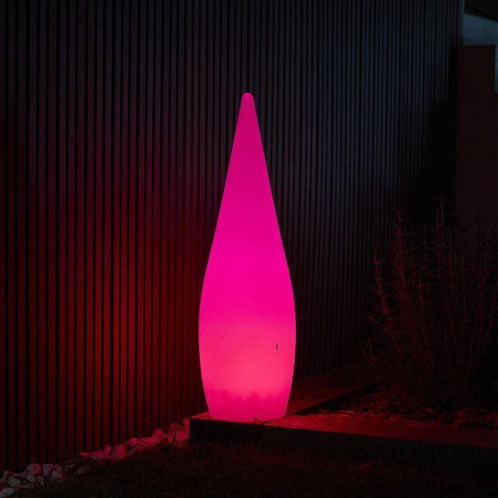 Lampada da terra wireless RGB per esterni CLASSY, altezza 120 cm