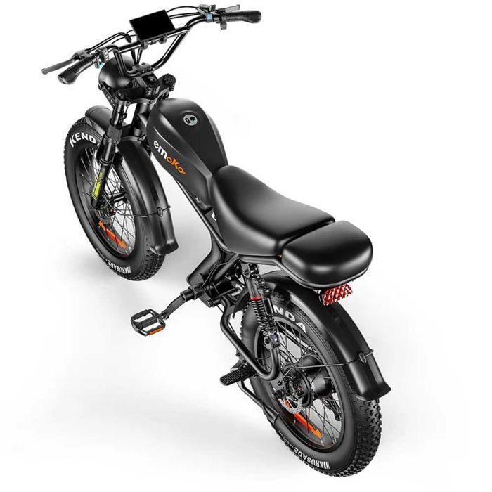 Emoko C93 electric bike, 1000W motor, 20AH battery, 20''*4.0 tires, 50KM/H, 7 speeds, Black