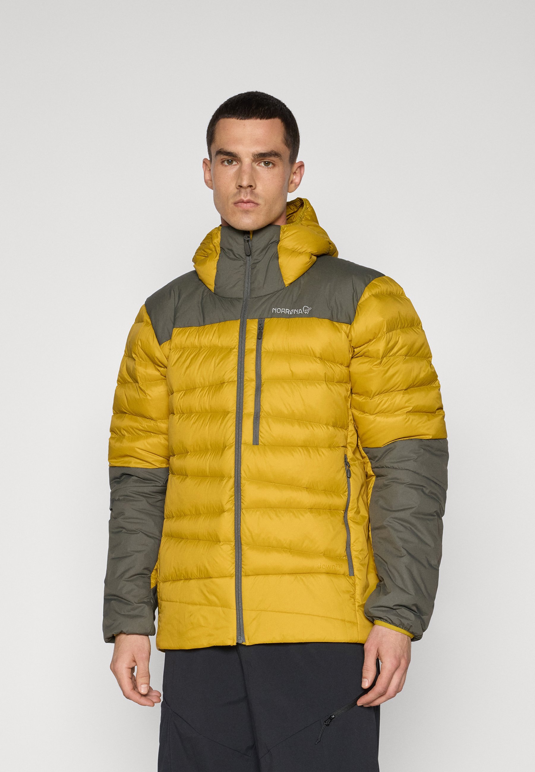Norrøna FALKETIND HOOD - Donsjack - golden palm
