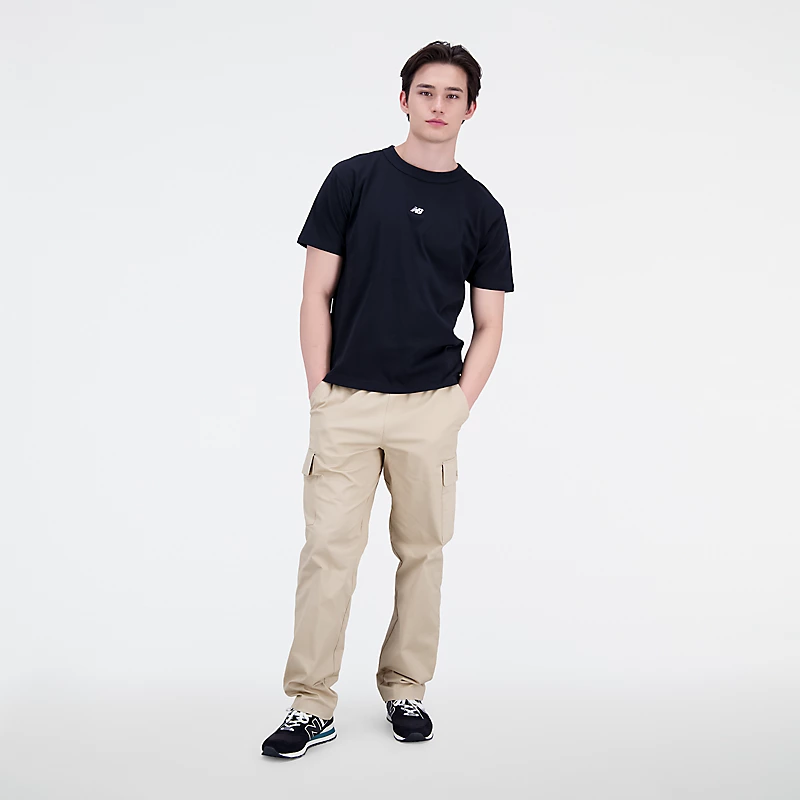 Męska koszulka T-skjorte friidrett Remastered Graphic Cotton Jersey fra krótkim rękawem - CZARNY